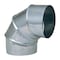 Imperial Mfg Imperial 7 in. D X 7 in. D Adjustable 90 deg Galvanized Steel Furnace Pipe Elbow GV0299-C - alternate 6